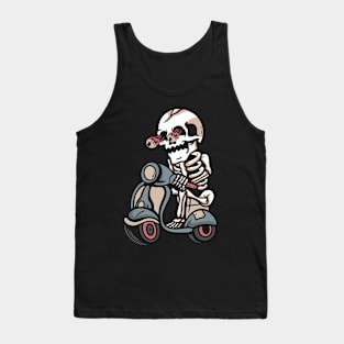 Scooter skull Tank Top